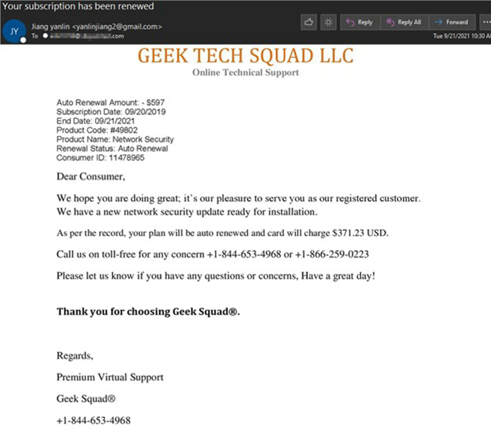 Geek Tech Squad email